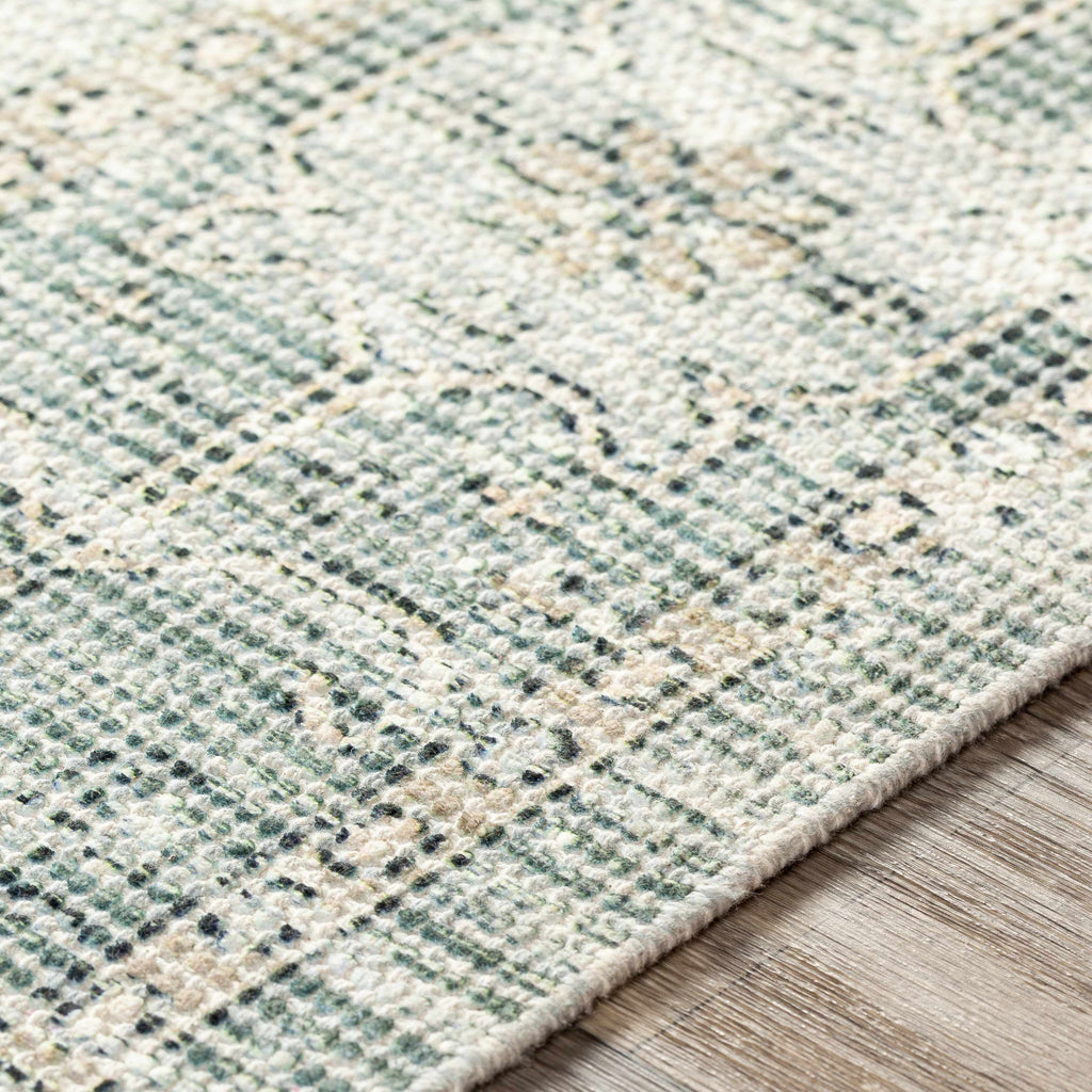 Undy Hand Woven Cotton Blend Rug With Garden Fringe