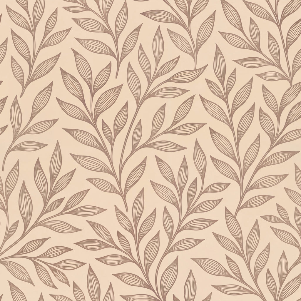 Wall Blush Originals La Vid Organic Vine Wallpaper SM01 Soft Beige