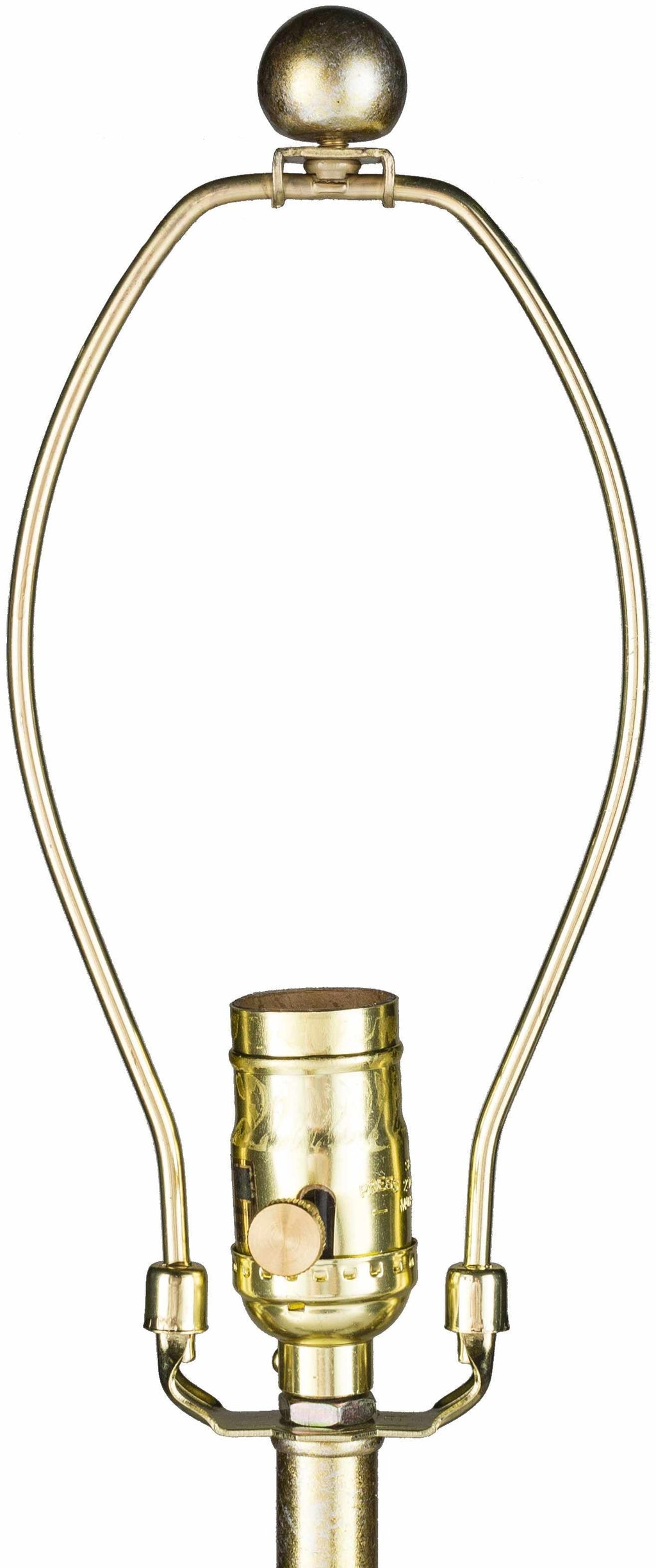 Zell Polished Gold Crystal Table Lamp With Three Way Switch